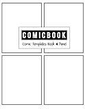 Comic Book 4 Panel: Templates Comic Blank Book Panel Strip, Comic Book Drawing, Design Sketchbook Jo by BG Publishing
