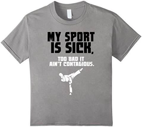 Kids Taekwondo my game is sick T-Shirt T-Shirt 8 Slate