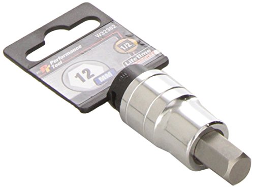 Performance Tool W32982 1/2" Drive Hex Bit Socket, 12mm