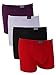 Athletic Boxer Briefs Underwear Men Cotton Trunk Short Leg Pack of 4