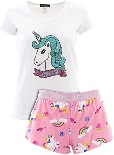 Em and Alfie Juniors Unicorn Dream Short Pajamas