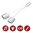 Headphone Adapter and Charger Adaptor, Lightning to 3.5mm Aux Earphone Jack Audio Adaptor for iphone X/8/8Plus/7/7Plus/6/6Plus from ABN
