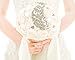 Pavian Advanced Customization S Type Brooch Wedding bouqeut Bride Holding Flowers with Rhinestone Pearl Ivory