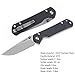 Land Folding Pocket Knife Outdoor Knife with Clip 910 12C27 Blade G10 Handle EDC Tool(Black G10 Handle)