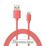 Lightning Cable, Apple Certified MFI EZOPower Lightning 8-Pin 6 Feet USB Sync & Charge Data Cable - Pink