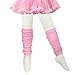 Wrapables Striped Ruching Colorful Baby Leg Warmers, Hot Pink