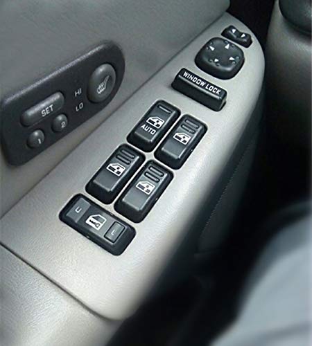 Drive Side Master Window Control Switch 15062650 19259961 for 2000 2001 2002 Chevy Silverado Avalanche Tahoe Suburban,2002 Cadillac Escalade,2000-2002 GMC Sierra Yukon XL Denali-1 Year Warranty