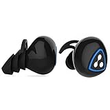 Syllable D900S Bluetooth Earbuds Sweatproof Sport Stereo Headsets with Microphone and Charging Station - Black