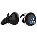 Syllable D900S Bluetooth Earbuds Sweatproof Sport Stereo Headsets with Microphone and Charging Station - Black