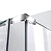 DreamLine Quatra 32 5/16 in. D x 46 5/8 in. W x 72 in. H Frameless Pivot Shower Enclosure in Brushed Nickel, SHEN-1132460-04