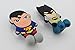 Bat Superhero 2 pcs Set Toothbrush Holders with Suction Cup for Wall in Bathroom at Home RV Camper Van