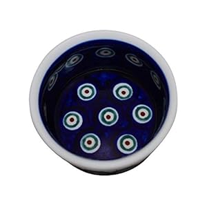 Hand-Decorated Polish Pottery Ragout Bowl 100ml Dip Bowl Würzf LEISCH Crème Brûlée Decor 8