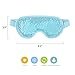 Cold Eye Mask for Puffy Eyes Reusable Cooling Eye Mask with Gel Bead for Hot Cold Therapy, Stress Relief, Migraine, Headache and Sinus Pain – Bluethumb 3
