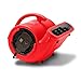 B-Air VENT VP-33 1/3 HP 2530 CFM Air Mover Carpet Dryer Floor Fan for Plumbing Janitorial Water Damage Restoration Red