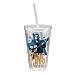 Vandor 47451 Elvis Presley 18 oz Acrylic Travel Cup with Lid and Straw, Multicolor