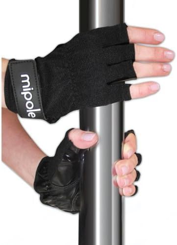MiPole Dance Pole Gloves (Pair) Medium - Black - EDO-2029-91 by Vs International