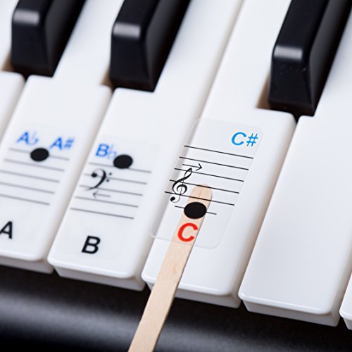 New - Keysies All Notes. Complete Note Range Piano Stickers For All Sizes of Keyboard