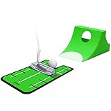 Puttster Golf Putting Training System by GoSports | Perfect Your Short Putts with Ramp Return System| Use Indoors or Outdoors