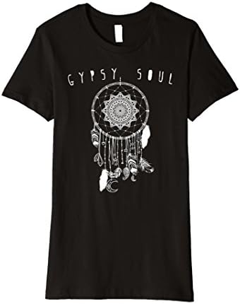 Womens Gypsy Soul Shirt, Dreamcatcher T-Shirt, Bohemian T-Shirt Large Black