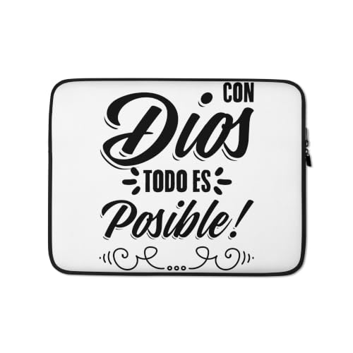 Con Dios Todo Es Posible Laptop Sleeve
