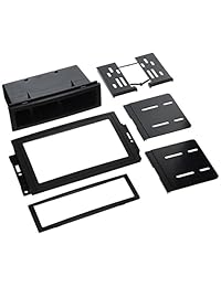Scosche Dash Kit para 2005 Up Chrysler Dodge Jeep NAV estéreo Kit de repuestos, Negro