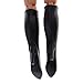 MonkeyJack 12'' Action Figure Accessories 1/6 Black Mid-calf Boots Shoes for Hot Toys Kumik