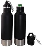 Craft Connections Stainless Steel Bottle Insulator with Bottle Opener. Great Accessory for Beer, Cider, and Soda Bottles - 2 Pack Set