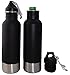 Craft Connections Stainless Steel Bottle Insulator with Bottle Opener. Great Accessory for Beer, Cider, and Soda Bottles - 2 Pack Set