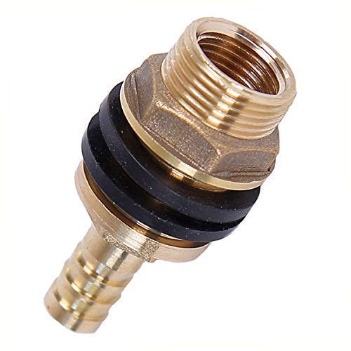 Soytich Tank Screw Joint Faßverschraubung + Hose Socket 19mm 3/4' IG 1' Ag (ALF3+F2)