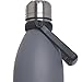 AquaFlask Insulated Double Wall Stainless Steel Water Bottle with Handle (Matte Grey, 27-Ounce)