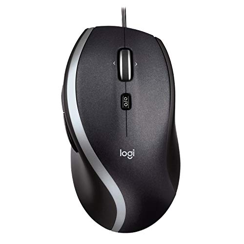 Logitech M500 Souris Filaire Usb, Suivi Laser Haute Précision 1000 Ppp, Conception Incurvée Confortable, 7 Boutons, Compatible Avec PC/Mac/Laptop - Noire