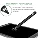 Active Stylus Pen, Ciscle Capacitive Stylus Digital Pen with High-Precision Conductive Plastic Tip for iPad, iPad Pro/iPad Mini/iPad Air, iPhone, Android Tablets and Other Touch Screen Devices-Black