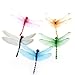Docooler 5pcs 8cm 3D Artificial Dragonflies Luminous Fridge Magnet for Home Christmas Wedding Decoration, Colors Randomly Send