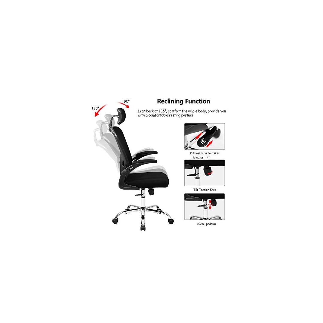 Magic Life Desk Chair Ergonomic Office Chair With Adjustable Headrest