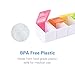 BUG HULL 7 Day Pill Organizer Detachable, Weekly Pill Case, Pill Box for Pills Vitamin Fish Oil Supplements