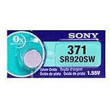 Sony 371 (SR920SW) 1.55V Silver Oxide 0%Hg Mercury Free Watch Battery (4 Batteries)
