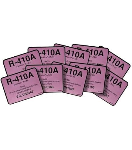 R-410a Refrigerant 25 Lb Freon Diversitech R-134A Refrigerant ID Labels ...