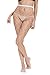 Abollria Girls Ladies Large Hole White Fishnet Stockings Tights Pantyhose One Size