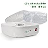 NutriChef-Electric-Food-Dehydrator-Beef-Jerkey-Dried-Fruit-Maker-Dehydrators-Compact-Design-White-PKFD06