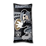 NFL Oakland Raiders Mickey Mouse Fold-Up Body Pillow