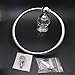 Kabter Crystal Series Brass Bathroom Hand Towel Ring, Polished Chrome