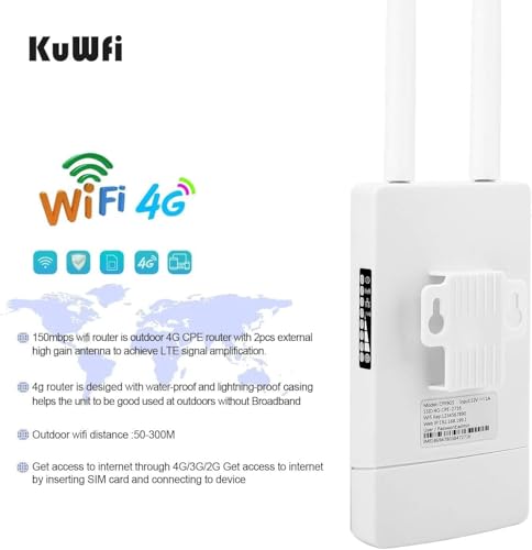 Mua Outdoor 4G LTE Router, Mobiler WLAN Router für SIM Karten, 4G Cat 4 ...