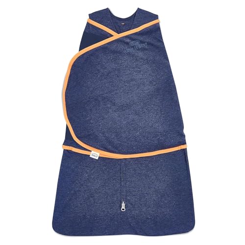 HALO Sleepsack Ideal Temp, Baby Wearable Blanket, TOG 1.0, Navy/Orange