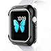 Pobon Compatible with Series 4 & Series 5 Apple Watch 44mm Case, All-Around Shock-Proof TPU Bumper Cover Protector Case Fit for iWatch 44mm (Black-Grey)