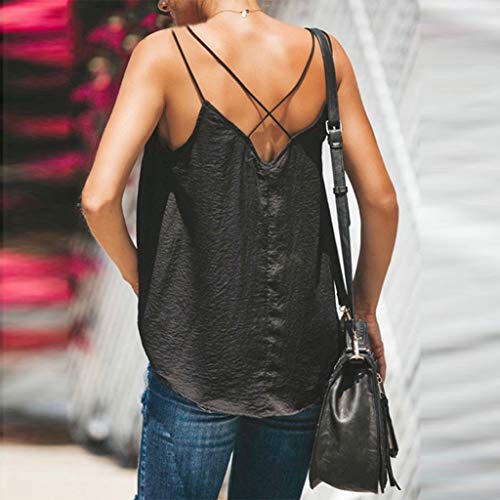 image for Yezijin_Women's Wear Fashion Women V-Neck Camisole Lace Splicing Pure 