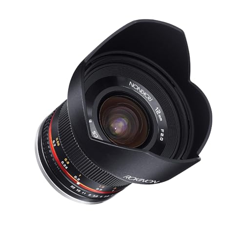 Rokinon 12mm f/2.0 NCS CS Lens Manual Focus Lens Canon M Mirrorless Camera Mount