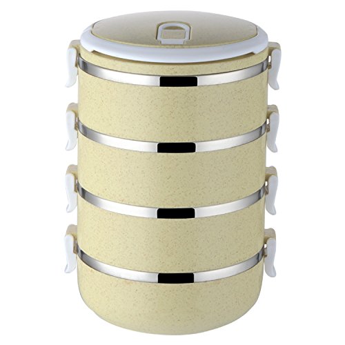 INTERKITCHEN Lunch Box 4 Boxes with Insulated Bag