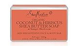 SheaMoisture Coconut & Hibiscus Face & Body Bar, 3.5 Ounce