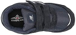 New Balance 990 V5 Hook and Loop Sneaker, Navy, 1.5