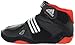 Adidas Wrestling Extero II K Wrestling Shoe (Toddler/Little Kid/Bid Kid),Black/Core Energy/Metallic Silver,3.5 M US Big Kid